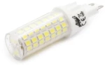 Adeleq Λάμπα LED SMD Κεραμικό G9 6W Διάφανο Ντιμαριζόμενο Ψυχρό 13-90609