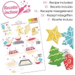Scrap Cooking Καλούπια Σιλικόνης Για 12 Γιορτινά Μπισκότα SCC-2070