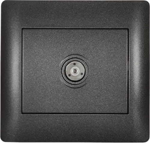 RHYME TV SOCKET GRAPHITE METALLIC
