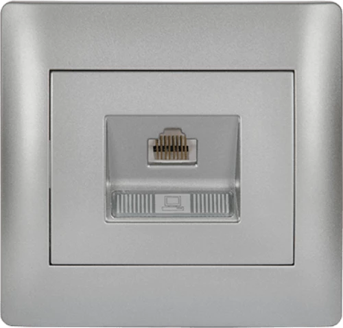 RHYME COMPUTER SOCKET GREY METALLIC