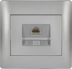 RHYME COMPUTER SOCKET GREY METALLIC