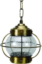 ΜΠΡΟΥΤΖΙΝΟ ΚΡΕΜΑΣΤΟ ΜΟΝΟΦΩΤΟ E27 ,IP43,CE,20CMX20CM  ΜΠΡΟΝΖΕ (4474)
