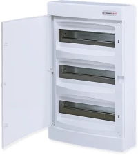 SURFACE MOUNTING 36 MODULES 3 ROWS WHITE DOOR