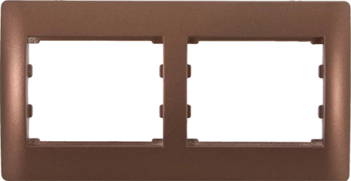 RHYME DOUBLE PANEL- COFFEE METALLIC