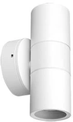 ΑΠΛΙΚΑ,GU10 ΛΕΥΚΟ Max2x35w,100-240V,IP65Φ85x165xΦ60mm,ΑΛΟΥΜΙΝΙΟΥκΓΥΑΛΙ