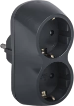 ADAPTOR DOUBLE 16А GRAPHITE