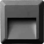 LED WALL SQUARE LUMINAIRE DARK GREY 230V AC IP65 2W 3000K 100LM RA80