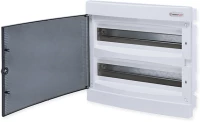 FLUSH MOUNTING 36 MODULES 2 ROWS TRANSPARENT