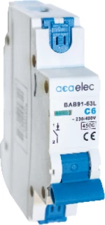 MCB 1P C25 4,5KA 1M