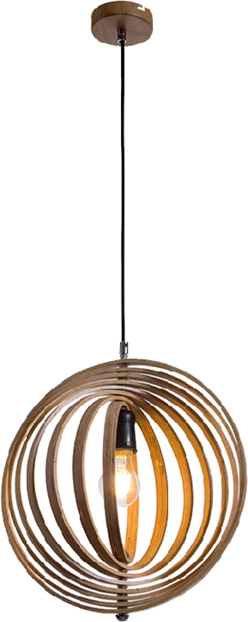 WOODY-R PENDANT 1XE27 WOOD