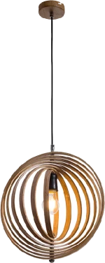 WOODY-R PENDANT 1XE27 WOOD