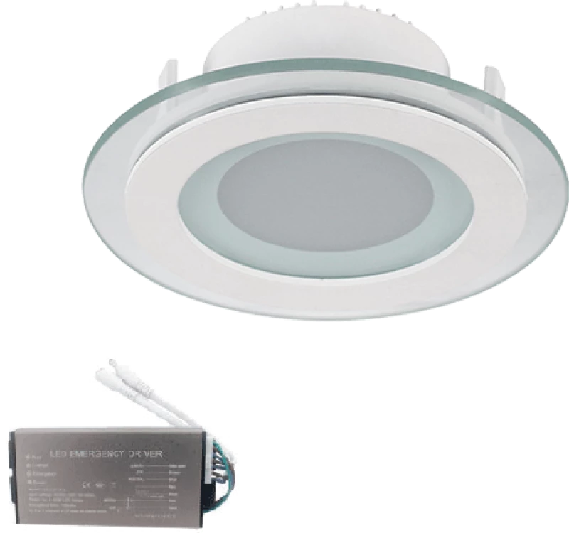 LED PANEL ROUND GLASS 18W 2700-3000K D200+ EM