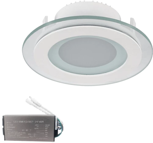 LED PANEL ROUND GLASS 18W 2700-3000K D200+ EM