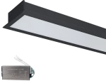 LED PROFIL FLUSH S77 24W 4000K 600mm BLACK+ EM