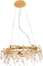 JOSEPH CHANDELIER 6XG9 GOLD/CRYSTALS