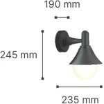 ΑΠΛΙΚΑ ΕΞΩΤΕΡ.ΧΩΡΟΥ ΛΕΥΚΗ  Ε27  IP44 ABS MATERIAL RABUN