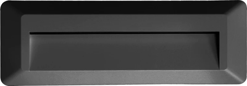 LED WALL RECTANGLE LUMINAIRE DARK GREY 230V AC IP65 2W 3000K 100LM RA80