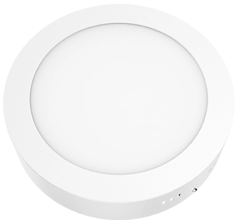 ΛΕΥΚΟ ΣΤΡΟΓΓΥΛΟ LED ΠΑΝΕΛ ΟΡΟΦΗΣ 12W 3000K 1040Lm Φ160mm 230V AC Ra80