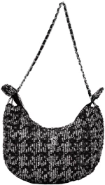 Τσάντα ώμου με παγιετες BS23202 - Μαύρο Bag to Bag