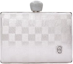 Τσάντα φάκελος clutch -JH-21985 - Ασημί Bag to Bag
