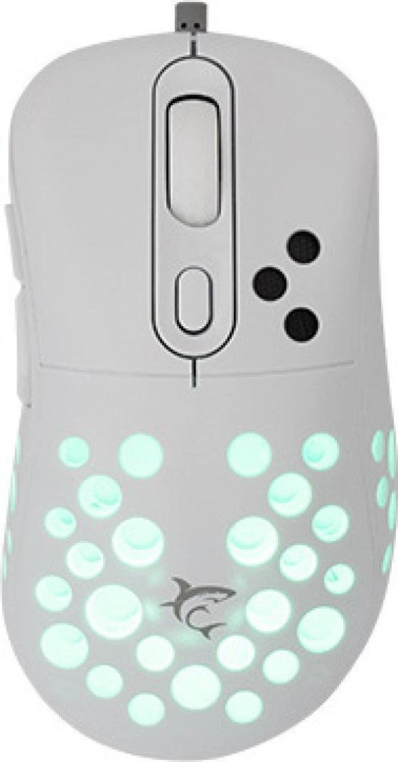White Shark GM-5013 RGB Gaming Ποντίκι 12800 DPI Azrael White