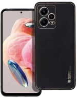 Nuon® Leather Case Θήκη Πλάτης Δερματίνης Xiaomi Redmi Note 12 Pro Plus 5G - Μαύρο