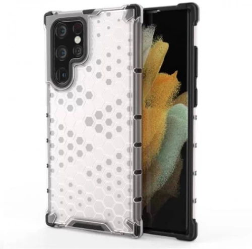 Tel Protect® Θήκη Honeycomb Armor Back Cover Samsung S22 Ultra Ημιδιάφανη