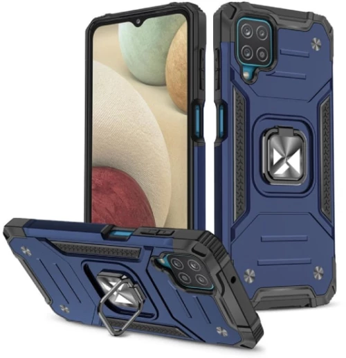 Wozinsky Θήκη Ring Armor Kickstand Samsung Galaxy A12 Navy