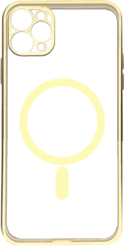 Tel Protect® Θήκη Διάφανη Magsafe Luxury iPhone 11 Pro με Χρυσό Περίγραμμα