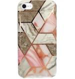 Θήκη Σιλικόνης Cosmo Marble iPhone 6/6s - Σομόν