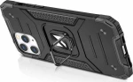 Wozinsky Θήκη Ring Armor Kickstand Apple iPhone 12 / 12 Pro Χρώματος Mαύρο