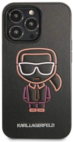 Karl Lagerfeld® Karl Ikonik Outline Back Cover iPhone 13 Pro Μαύρο (KLHCP13LTUOK)