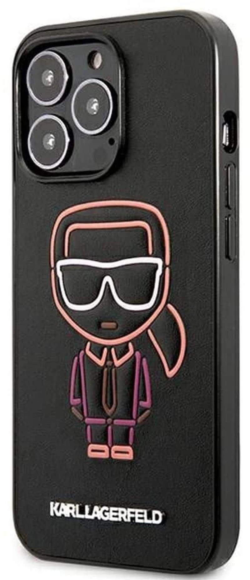 Karl Lagerfeld® Karl Ikonik Outline Back Cover iPhone 13 Pro Μαύρο (KLHCP13LTUOK)