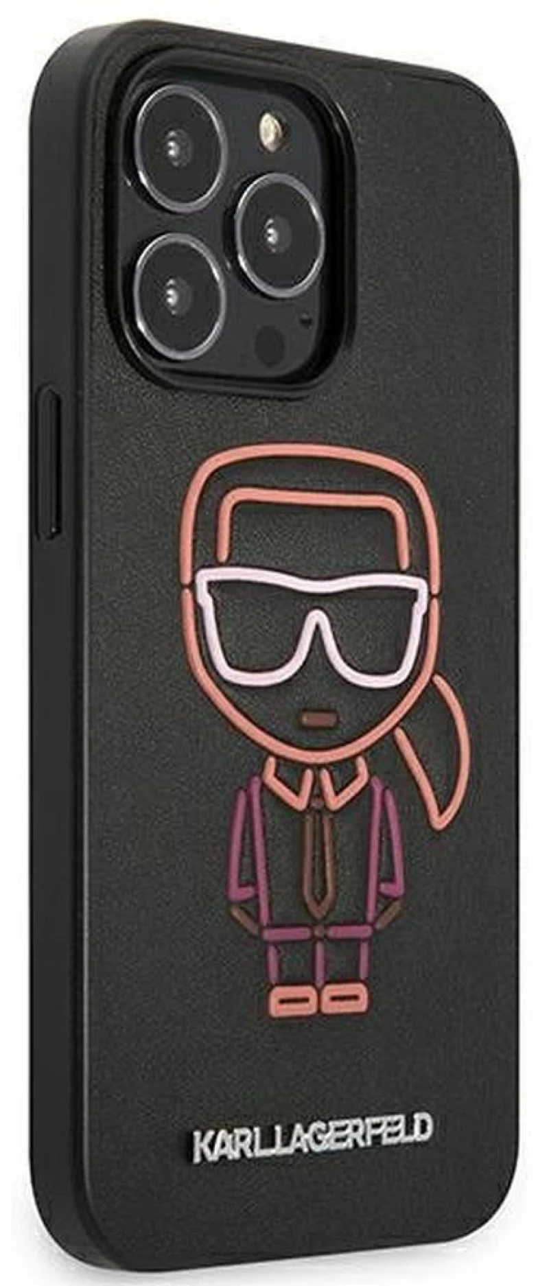 Karl Lagerfeld® Karl Ikonik Outline Back Cover iPhone 13 Pro Μαύρο (KLHCP13LTUOK)