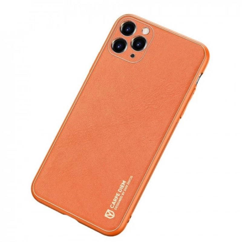Dux Ducis® Yolo Θήκη Πλάτης Δερματίνη iPhone 12 Pro Max Πορτοκαλί