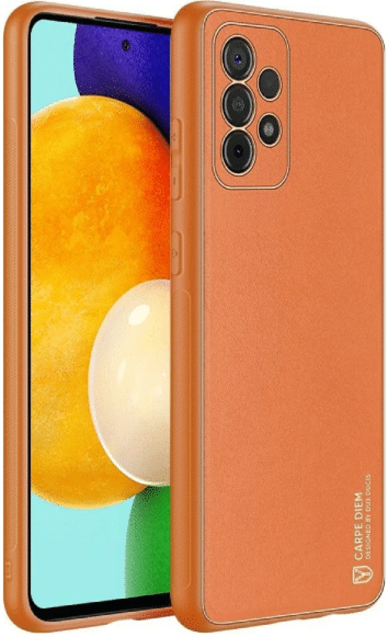 Dux Ducis Yolo Θήκη Πλάτης Δερματίνη Samsung Galaxy Α52 5G / 4G Πορτοκαλί
