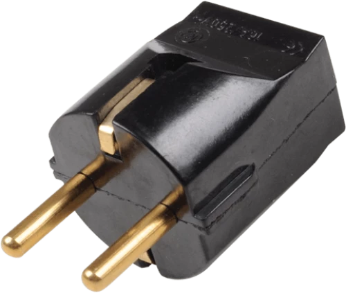 PLUG BAKELITE 16A BLACK