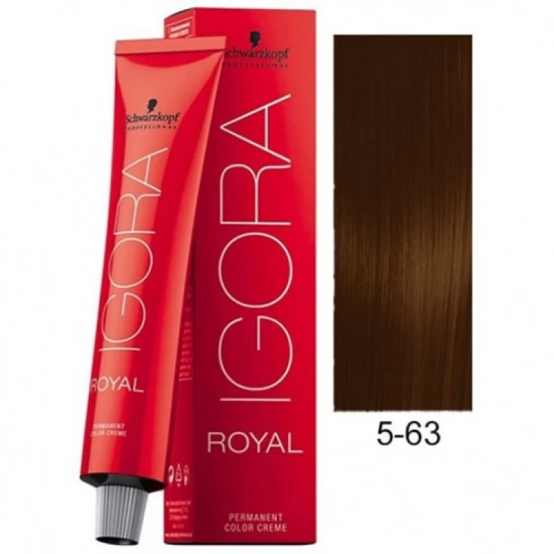 Schwarzkopf Professional Igora Royal 5-63 Καστανό Ανοιχτό Μαρόν 60ml