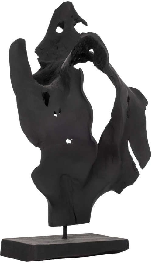 ΕΠΙΤΡΑΠΕΖΙΟ ΔΙΑΚΟΣΜΗΤΙΚΟ FB97714 ΑΠΟ ΜΑΣΙΦ ΞΥΛΟ ΤEAK ΜΑΥΡΟ 26Χ16Χ70Y ΕΚ.