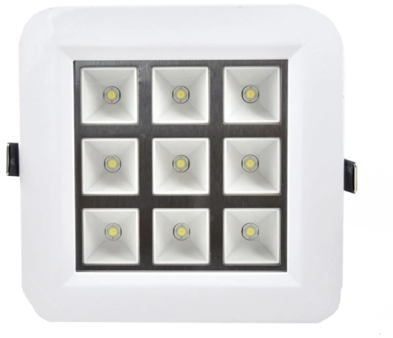 LED φωτιστικό οροφής 9W 220V - LED PANEL LIGHT SQUARE WHITE 15001
