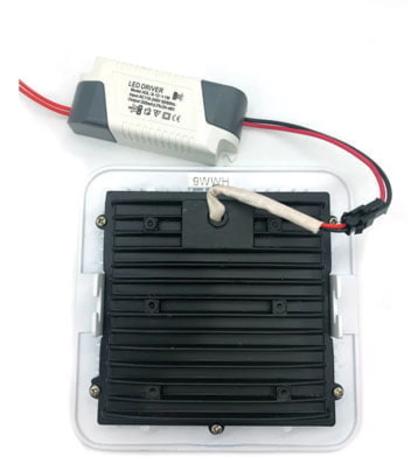 LED φωτιστικό οροφής 9W 220V - LED PANEL LIGHT SQUARE WHITE 15001