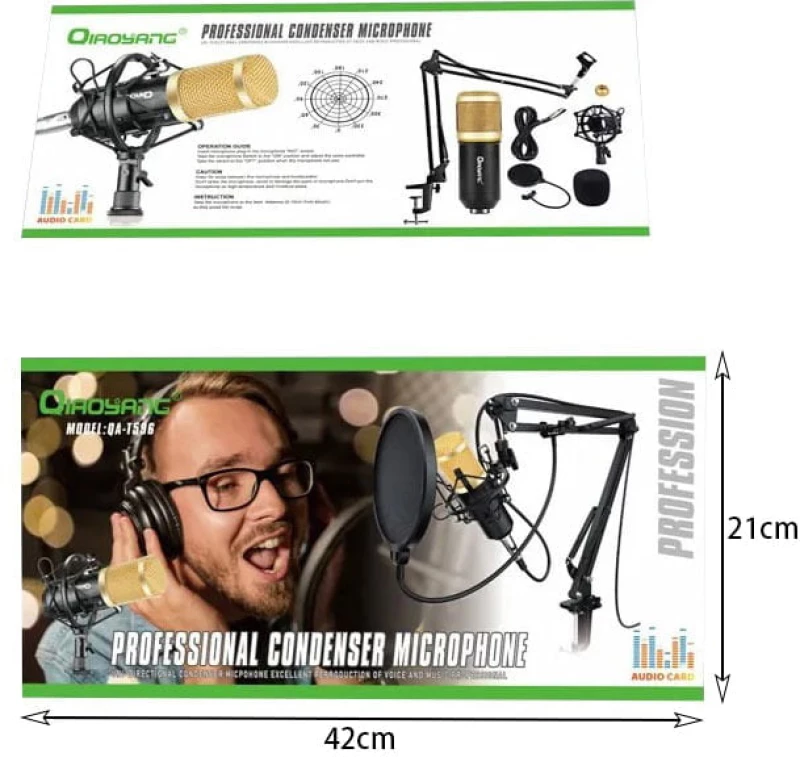 Qiaoyang Μικρόφωνο QA-T596 - Qiaoyang microphone condenser QA-T596 400020