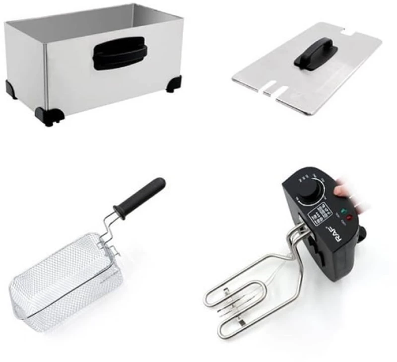 RAF Φριτέζα λαδιού inox 2000W 3.0L R.5299 - Deep Fryer 92011