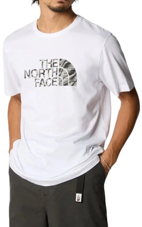 THE NORTH FACE MEN S/S EASY REGULAR FIT COTTON WHITE NF0A87N5YPO1