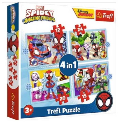 Puzzle Trefl 4/1(12//15/20/24pcs)Spidey