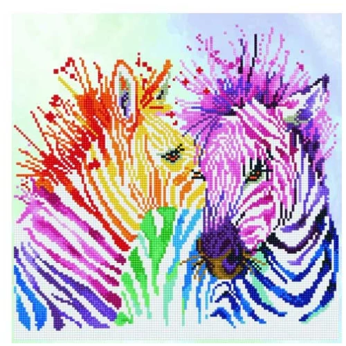 Diamond Dotz Rainbow Zebras