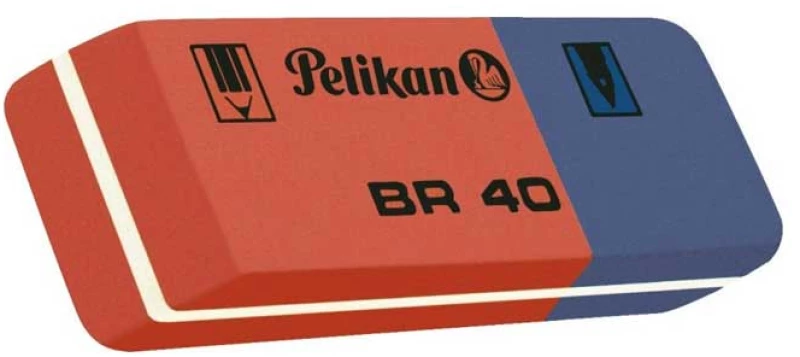 Γόμολάστιχα Pelikan για Μολύβι και Στυλό ΒR40 Κλασσική Μπλε-Κόκκινη