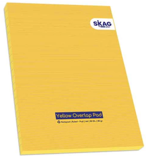 Μπλοκ Κολλητό Yellow Α4 50φ.