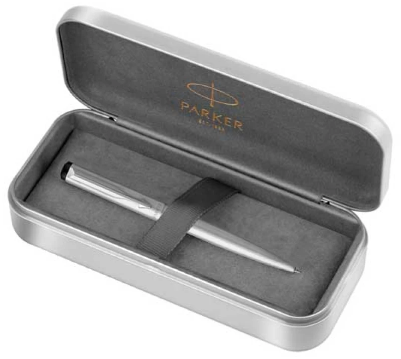 Parker Στυλό Vector Steel CT Ballpen Σε Μεταλλική Κασετίνα
