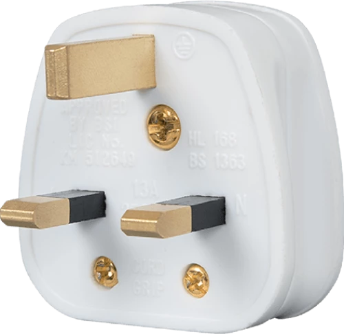 BRITISH PLUG 13A WHITE